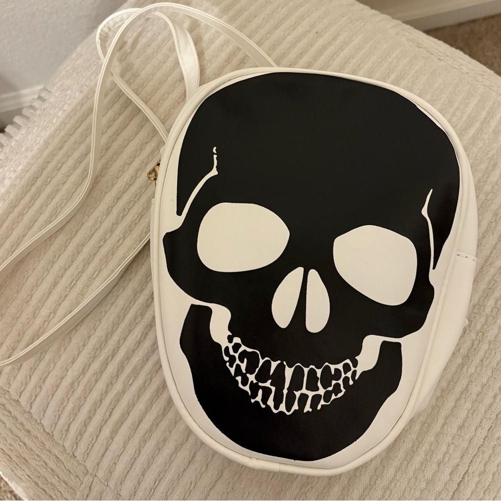 White Skull Crossbody Bag - NWOT
